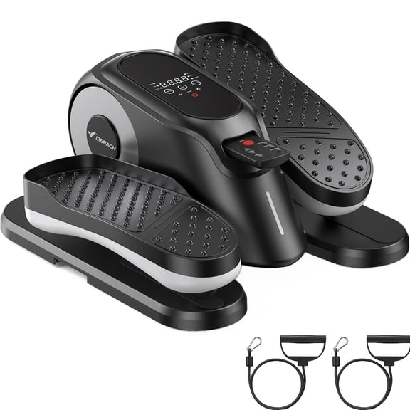 MERACH Under Desk Elliptical Machine for Home, Seated Elliptical Trainers for Seniors with Remote Control, Anti-Slip Mat