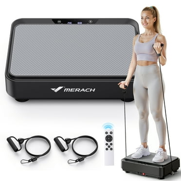 MERACH Vibration Plate Exercise Machine Mini for Lymphatic Drainage Whole Body Shaker Weight Loss for Women Men Seniors