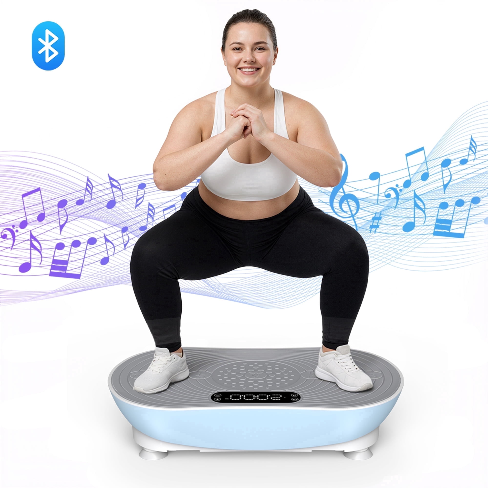MERACH Vibration Plate Exercise Machine with LED Touch Screen, 99 Speed ...