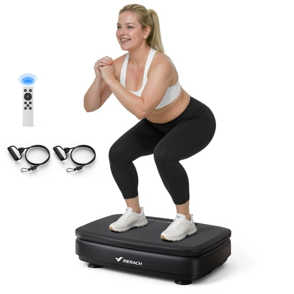 MERACH Vibration Plate Exercise Machine, Whole Body Workout, Lymphatic Drainage and Fitness