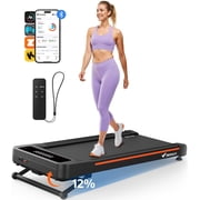 MERACH W50 Walking Pad with 12% Auto Incline, 3.5 HP Under Desk Treadmill with 400 lbs Weight Capacity, Remote Control, 