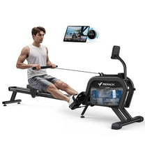 MERACH Water Rowing Machine 16 Levels Magnetic Auto Resistance 350lb Max Weight Rower for Home