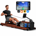 thumbnail image 1 of MERACH Water Rowing Machine, 400 LBS Foldable Rowing Machine for Home, Water Rower with Dedicated Monitor, Comfortable Seat & Free MERACH App, 1 of 9