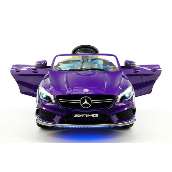 MERCEDES BENZ CLA45 RIDE-ON TOY CAR WITH PARENTAL REMOTE | PURPLE
