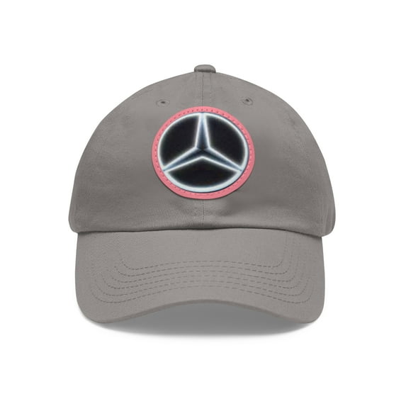 MERCEDES BENZ Dad Hat with Leather Patch (Round)