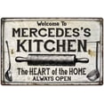 thumbnail image 1 of MERCEDES'S Kitchen Farmhouse Sign Gift 8x12 Metal 208120033436, 1 of 1