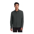 thumbnail image 1 of MERCER+METTLE Unisex Long Sleeve Stretch Woven Shirt | Lightweight Button Up for Men & Women, Business Casual Shirt - Anchor Grey 3XL, 1 of 4