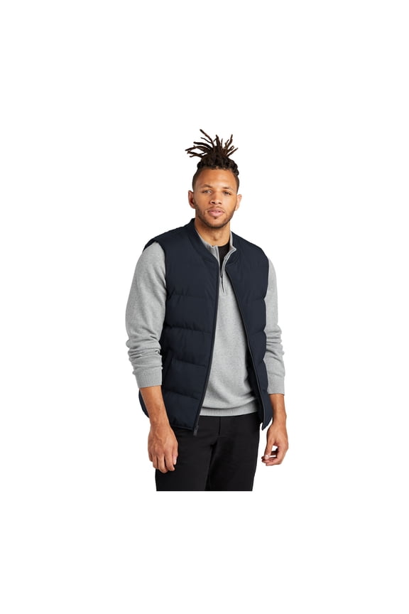 Unisex Puffy Vest | Casual Winter Vest for Men & Women, Water Repellent, Breathable, Lightweight Insulation - Night Navy 4XL