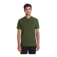 thumbnail image 1 of MERCER+METTLE Unisex Stretch Pique Henley | Moisture Wicking Polo for Men & Women, Casual Lightweight Henley for Work - Townsend Green L, 1 of 4