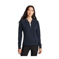 thumbnail image 1 of MERCER+METTLE Women's Double-Knit Bomber | Lightweight Zip Up Jacket for Women, Casual Bomber Jacket for Work & Everyday Wear - Night Navy 3XL, 1 of 4