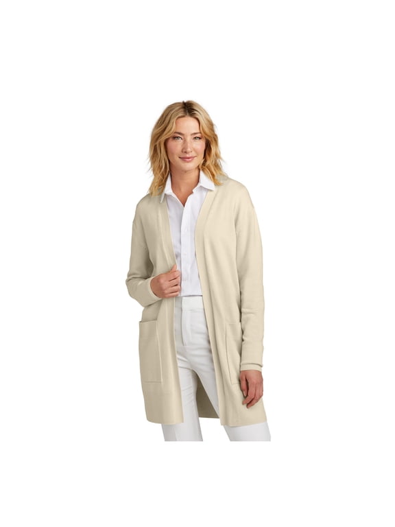 Women's Open-Front Cardigan Sweater | Soft & Stretchy Cardigan for Women, Casual Open Sweater for Work - Birch XL