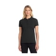 thumbnail image 1 of MERCER+METTLE Women's Stretch Heavyweight Pique Polo | Short Sleeve Collared Shirt for Women, Moisture Wicking Work Top - Deep Black 3XL, 1 of 4