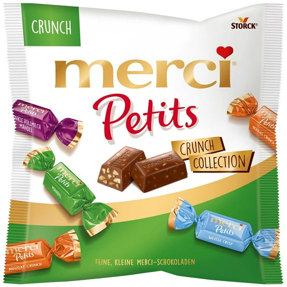 MERCI Petits chocolates CRUNCH mix 125g/4.41 oz