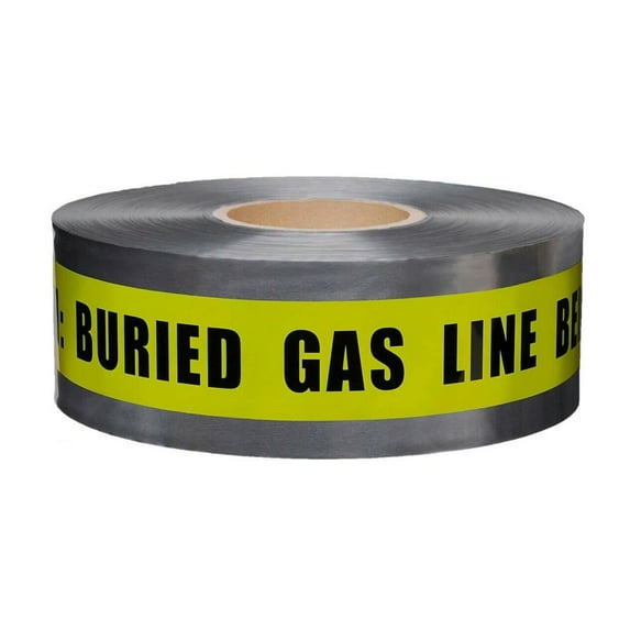 MERCO M225 Detectable Underground Tape Gas LINE 3in x 1000ft - 1 Roll