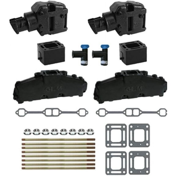 MERCRUISER COMPLETE EXHAUST MANIFOLD SET 5.0L & 5.7L (CAST IRON) | GLM Part Number: 58234