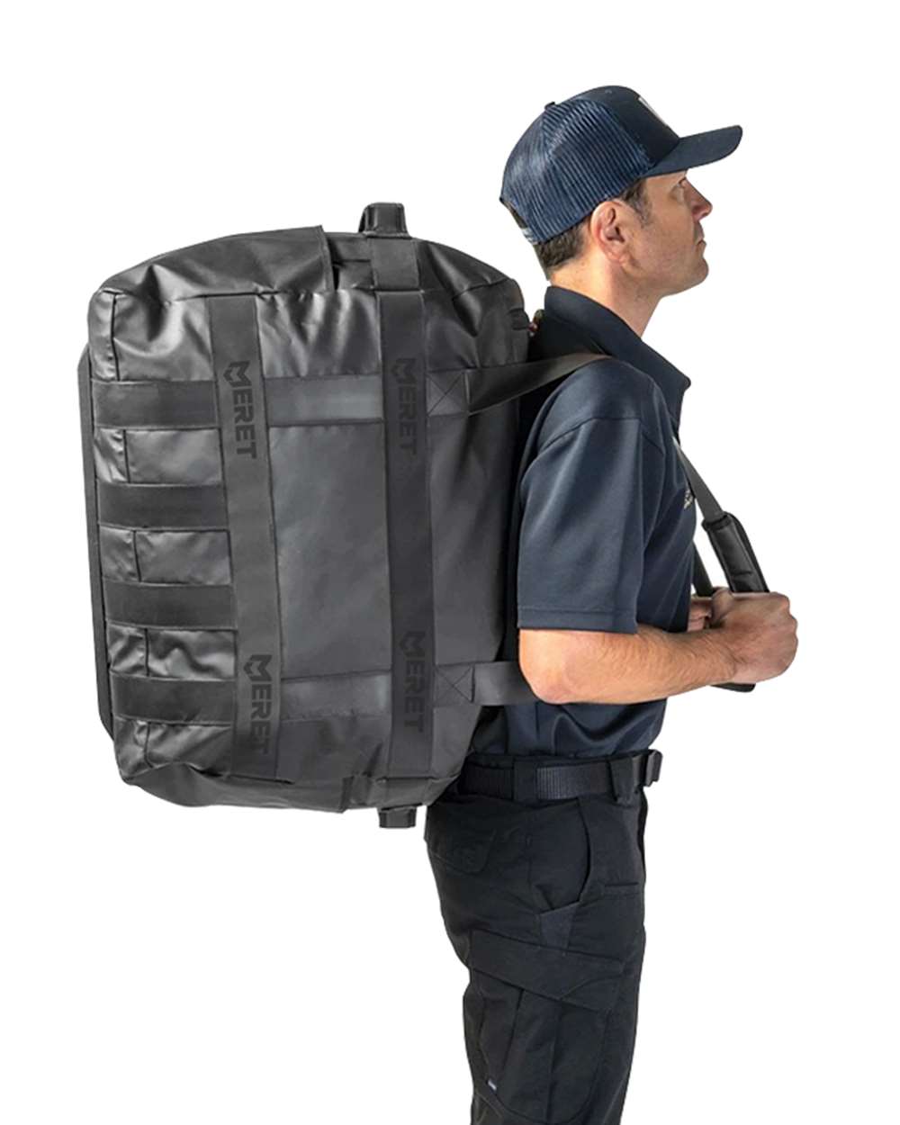 MERET M8112L-TB TURNOUT™ PRO X Black Duffel Bag-Black