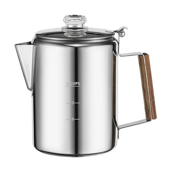 MEREZA Classic Stainless Steel 9-Cup Coffee Percolator