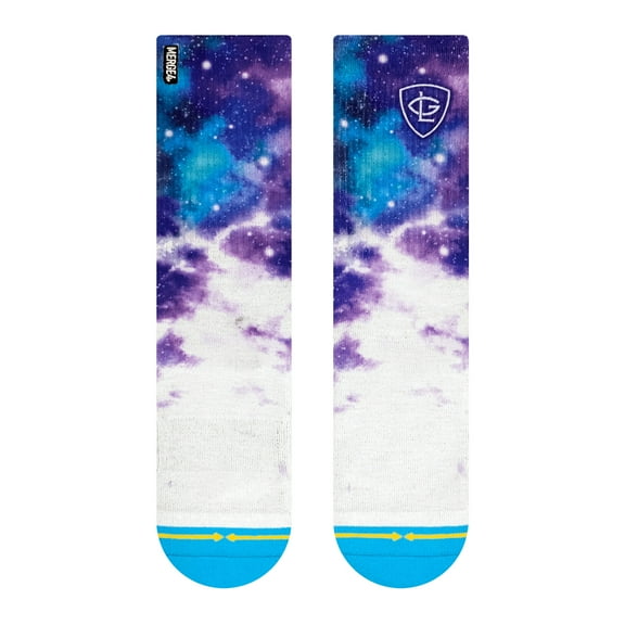 MERGE4 Greg Lutzka Sapphire Sky Blue Purple Unisex Crew Socks