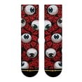 thumbnail image 1 of MERGE4 Jimbo Eye Medium Crew Socks for Men and Women Red White Compression Skate Socks, 1 of 6