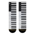 thumbnail image 1 of MERGE4 KISS Derek Sherinian Keyboard Piano Music Soft Breathable Unisex Crew Band Socks Black and White, 1 of 6