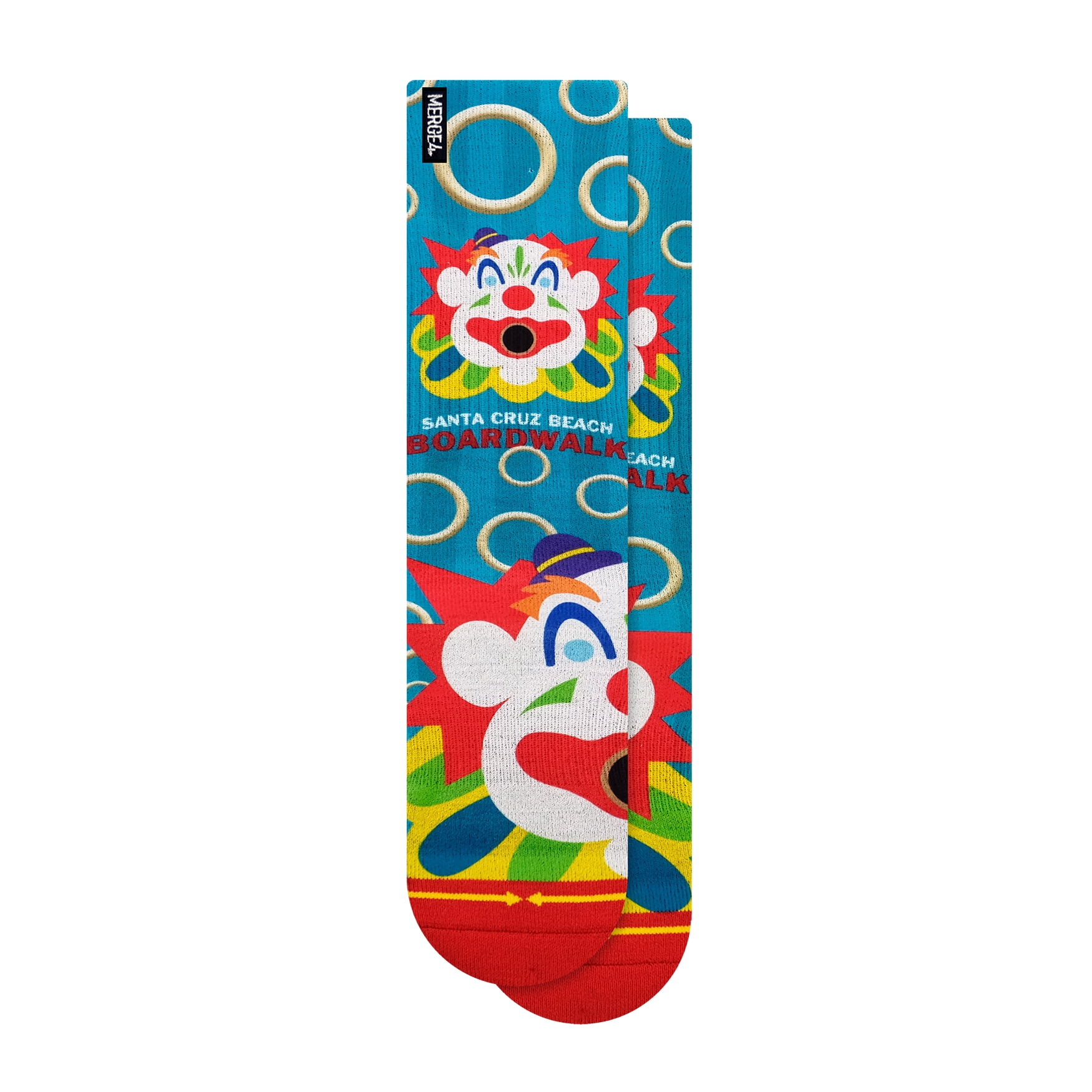 Chaussettes Merge4 Santa Cruz Boardwalk Clown – Lot D'une Paire, Colorées, Homme/femme