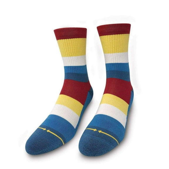 MERGE4 Spidey DeMontrond Boat Stripe Bamboo Adult Men's Low Crew Sock