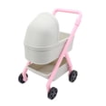 thumbnail image 1 of MERIGLARE 1/12 Scale Dollhouse Carriage Toy Dolls Crib Model Handmade Mini Bassinet Ornaments Crafted Accessories Scene Decor Grey, 1 of 8