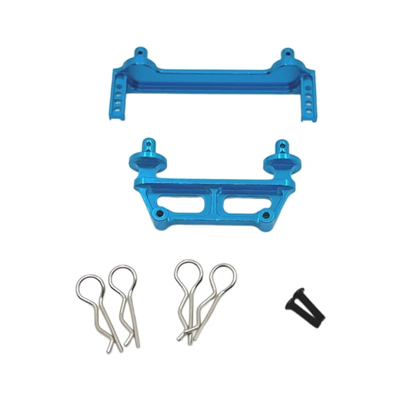 MERIGLARE 1/16 RC Body Post Mount Upgrade Front and Rear Shell Columns Spare Parts Replacement for M162 M163 RC Crawler Car Accessories Blue