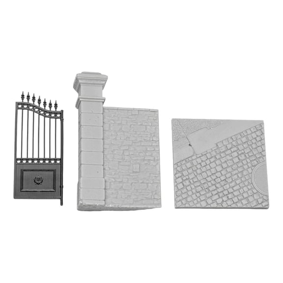 MERIGLARE 1:35 Scale Base with Gate & Wall Model for Adults Kids Hobby Enthusiasts