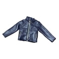 thumbnail image 1 of MERIGLARE 1/6 PU Leather Jacket, Miniature Costume, Stylish Retro Fancy Dress for 12'' Male Dolls, Figure, Accessories Costume blue, 1 of 8