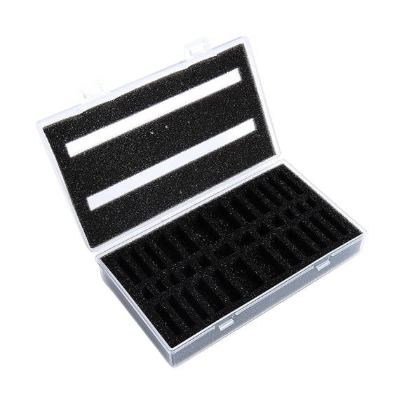 MERIGLARE 1:64 1:87 Miniature Figure Storage Box Collectible Show Case Impact Resistant 36 Slot Action Figure Container Protective Box