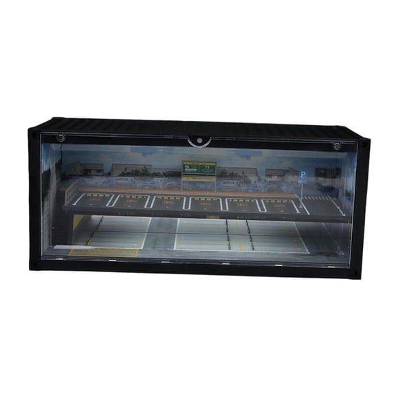 MERIGLARE 1/64 Diecast Car Display Case Protection Display Box Showcase Vehicle Garage Style B