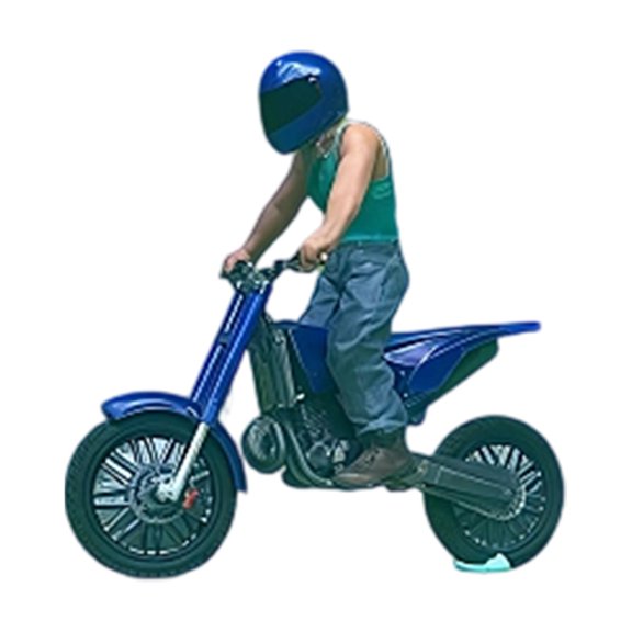 MERIGLARE 1/64 Miniature Biker and Motorcycle Resin Tiny People Model for Train Layout blue