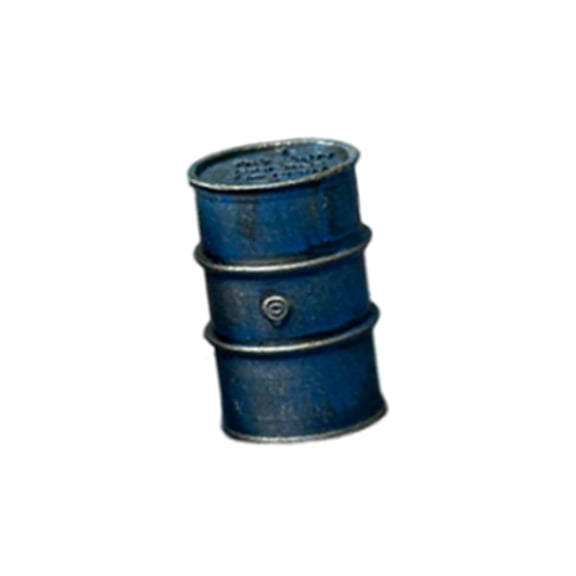 MERIGLARE 1/64 Miniature Oil Drum Compact Collectible 1:64 Scale Mini Scene Oil Barrel Blue