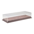 thumbnail image 1 of MERIGLARE 1/64 Model Car Display Case Diecast Car Storage Case Transparent Showcase Home Decor Desktop with Faux Leather Base Organizer Dark Chestnut, 1 of 8
