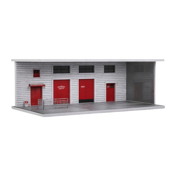 MERIGLARE 1/64 Model Car Display Case with Lighting Storage Stackable Display Stand Parking Lot Scene Diecast Garage Model for Toy Cars C