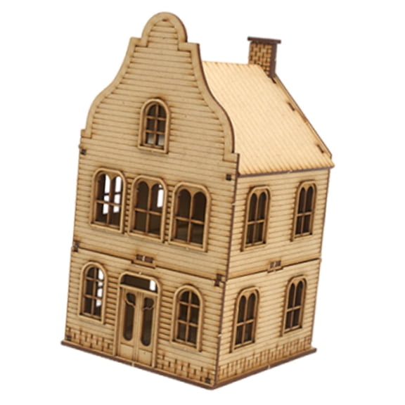 MERIGLARE 1/72 European Building Model Kit DIY Collection Hobby Toy Architecture Model Style C