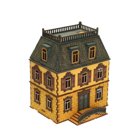 MERIGLARE 1:72 Model Architecture Building Model 3D Puzzle Handmade DIY Craft DIY Assembly Creative for Boys Girls Dioramas