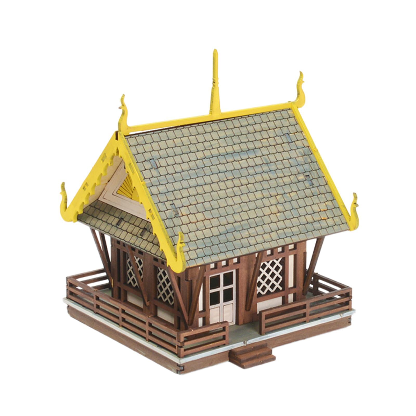 MERIGLARE 1/72 Temple Building Kits Miniature Model House Architectural ...