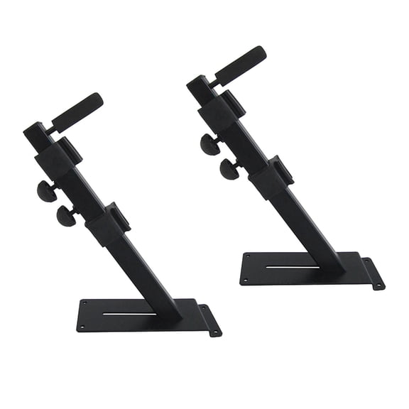 MERIGLARE 1 Pair Electronic Keyboard Stand for Piano, Telescopic Arms, Adjustable Hooks, Iron Storage Organizer, Wall Mounted, Suitable for School, Home, Studio Style A