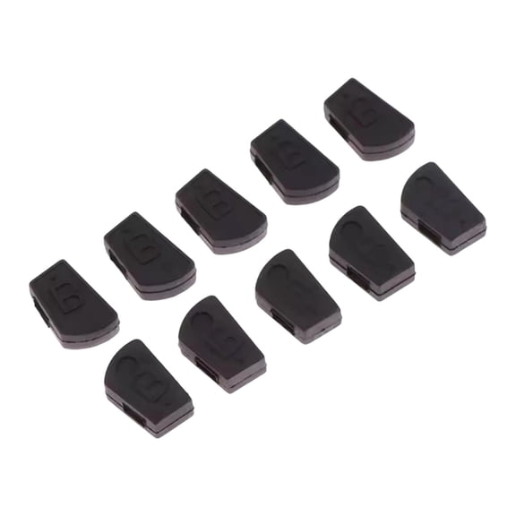 MERIGLARE 10 Pieces Electric Digital Piano Rubber Piano Accessories,Repair Sturdy Maintenance Lightweight for PX330 PX750 Black key