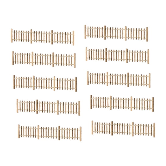 MERIGLARE 10x Mini Fences Model 1:50 for DIY Diorama Scene Garden Architectural Models Style E