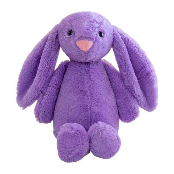 MERIGLARE 11.81" Easter Stuffed Animal Cuddly Sleeping Doll Rabbit Doll Plush Bunny for Birthday Gift Party Easter Valentine's Day Kids