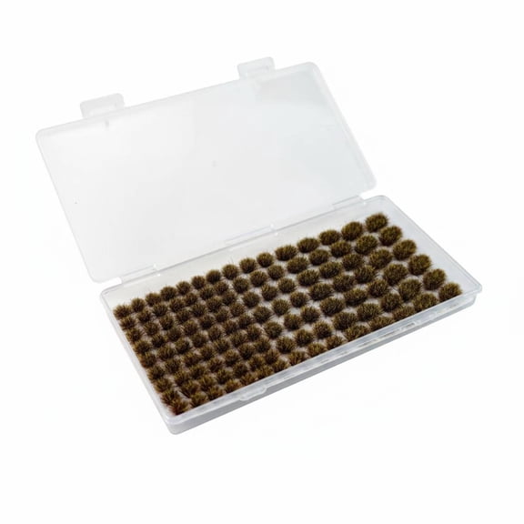 MERIGLARE 117 Pieces Terrain Grass Tufts Clumps Weeds Nylon Material Realistic Texture for Model Kits Scale Trains and Tabletop Roleplaying Setups