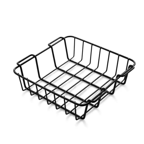 MERIGLARE 1PC Metal Wire Basket for Cooler Insulated Storage Container with Side Handles Sturdy Steel Black Finish Suitable for 35 45QT Coolers