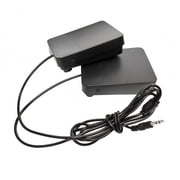 MERIGLARE 2 Count Electronic Kick Pedal Drum Foot Switch Compact Flat Surface Rounded Cable Exit Quiet Practice Home Studio