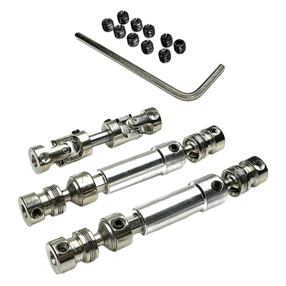MERIGLARE 2 Pieces RC Drive Shaft, CVD Center Driving Shaft, Front Rear,Upgrade Accessories,Harden Steel, Front Rear Axles Drive Shaft