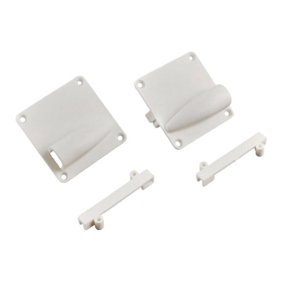 MERIGLARE 2 Pieces Servo Covering Plate Board RC Airplane Fixed Wing Accessories PP Material Easy Installation Replace Parts Suitable for Model Aircraft Hobby A