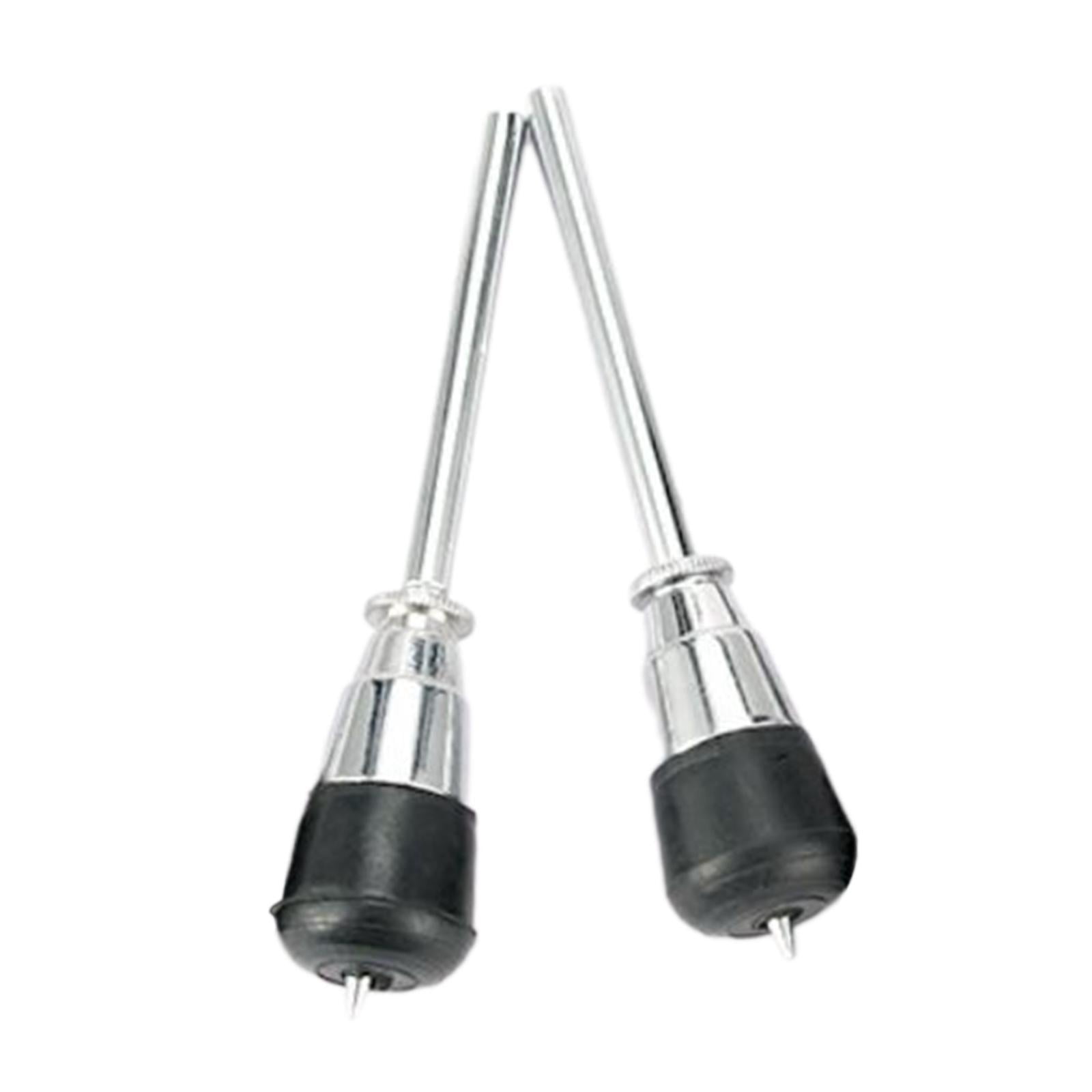 2x Professional Bass Drum Legs - 37cm Metal Kick Drum Stand Legs For Drum Kits & Floor Drums