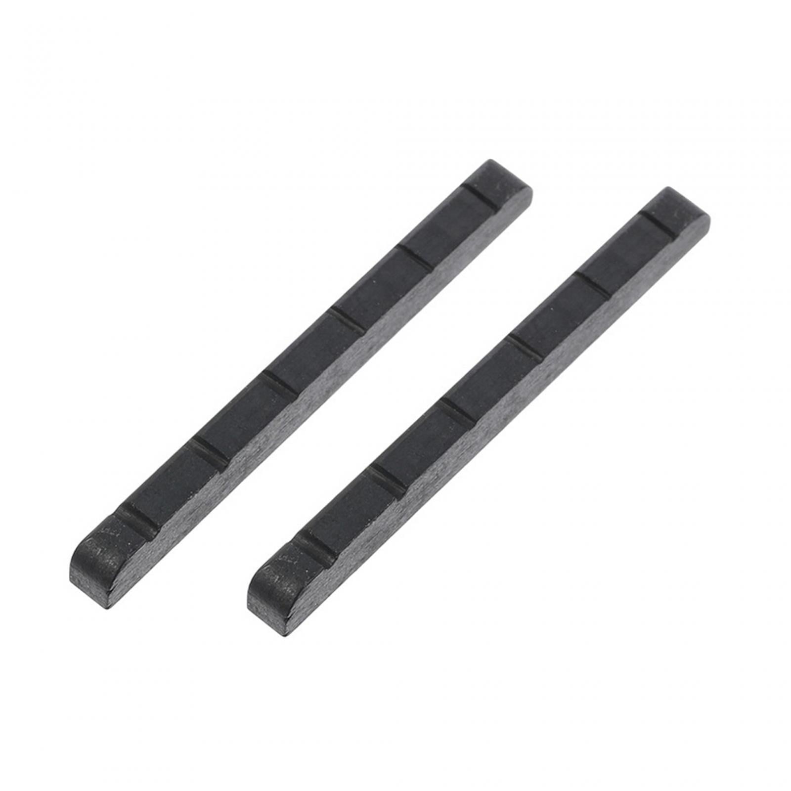 MERIGLARE 2x 42mm Bone Slotted Electric Guitar Nut, 42mm Curved Bottom